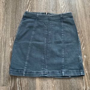Jean free people skirt